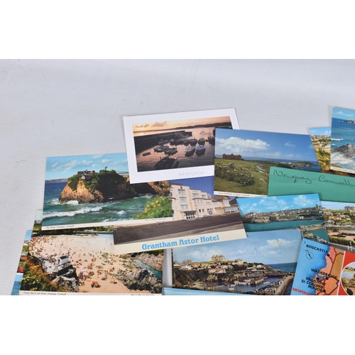 346 - POSTCARDS, a tray containing postcards to various towns and villages in the South-West of England, a... 