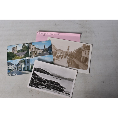 347 - POSTCARDS, a tray containing postcards to various towns and villages in the South-West of England, a... 