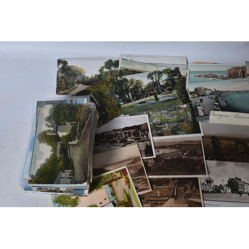 347 - POSTCARDS, a tray containing postcards to various towns and villages in the South-West of England, a... 