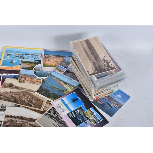 347 - POSTCARDS, a tray containing postcards to various towns and villages in the South-West of England, a... 