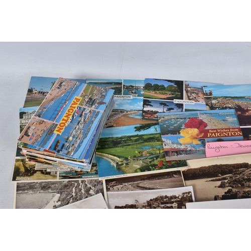 347 - POSTCARDS, a tray containing postcards to various towns and villages in the South-West of England, a... 