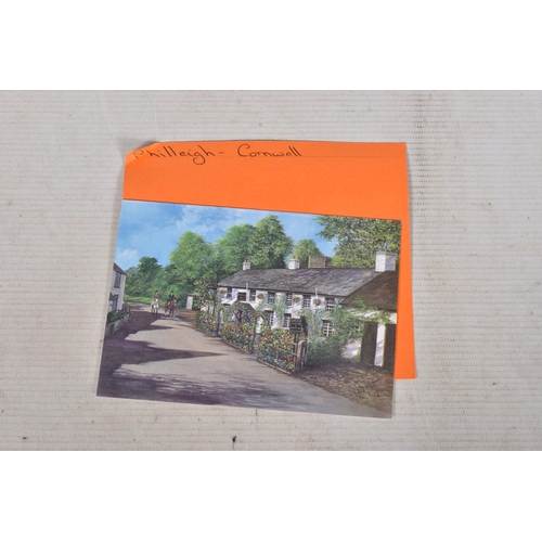 348 - POSTCARDS, a tray containing postcards to various towns and villages in the South-West of England, a... 