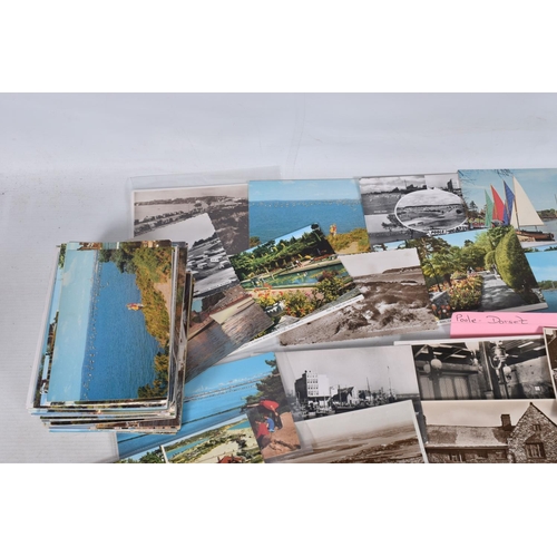 348 - POSTCARDS, a tray containing postcards to various towns and villages in the South-West of England, a... 