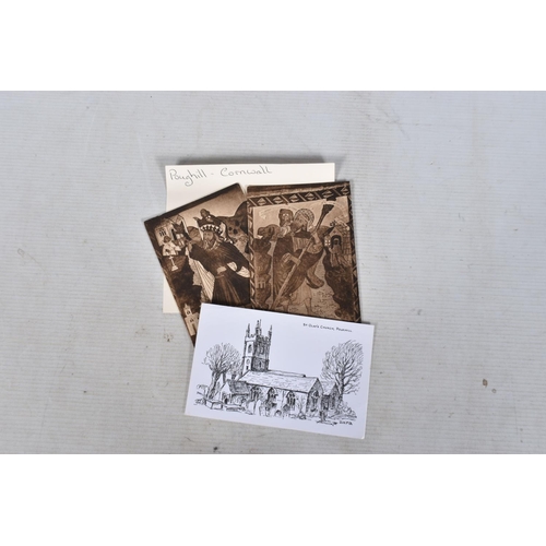 349 - POSTCARDS, a tray containing postcards to various towns and villages in the South-West of England, a... 