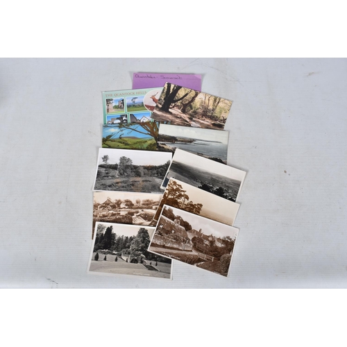 349 - POSTCARDS, a tray containing postcards to various towns and villages in the South-West of England, a... 