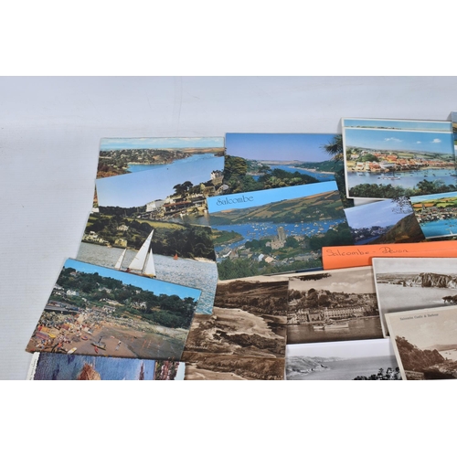 349 - POSTCARDS, a tray containing postcards to various towns and villages in the South-West of England, a... 