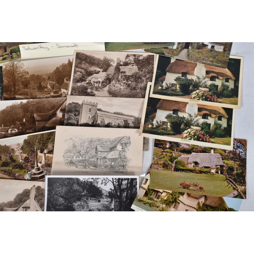 349 - POSTCARDS, a tray containing postcards to various towns and villages in the South-West of England, a... 