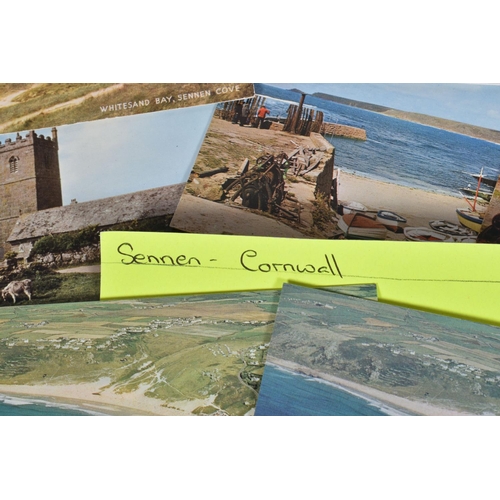 349 - POSTCARDS, a tray containing postcards to various towns and villages in the South-West of England, a... 