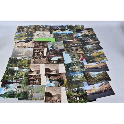 350 - POSTCARDS, a tray containing postcards to various towns and villages in the South-West of England, a... 