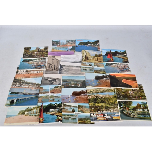 350 - POSTCARDS, a tray containing postcards to various towns and villages in the South-West of England, a... 