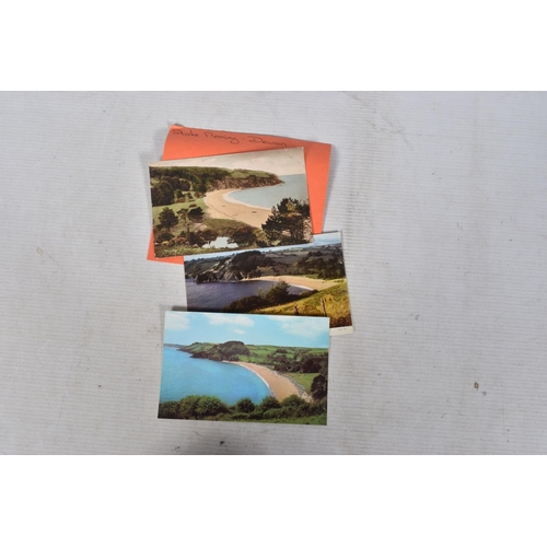 350 - POSTCARDS, a tray containing postcards to various towns and villages in the South-West of England, a... 