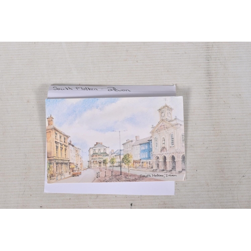 350 - POSTCARDS, a tray containing postcards to various towns and villages in the South-West of England, a... 