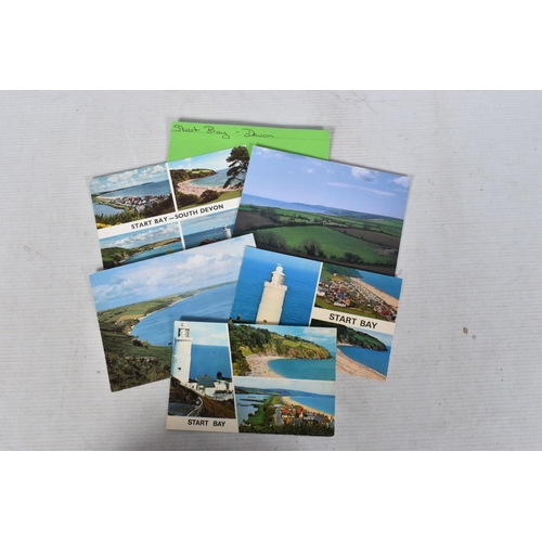 351 - POSTCARDS, a tray containing postcards to various towns and villages in the South-West of England, a... 