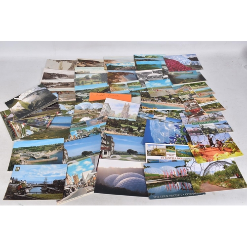 351 - POSTCARDS, a tray containing postcards to various towns and villages in the South-West of England, a... 