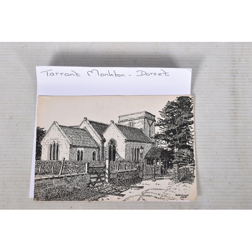 351 - POSTCARDS, a tray containing postcards to various towns and villages in the South-West of England, a... 