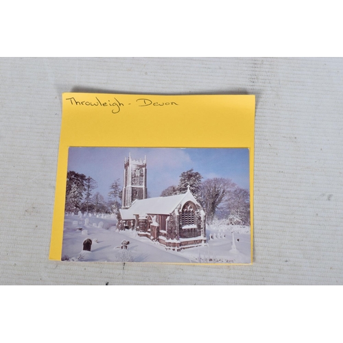 351 - POSTCARDS, a tray containing postcards to various towns and villages in the South-West of England, a... 