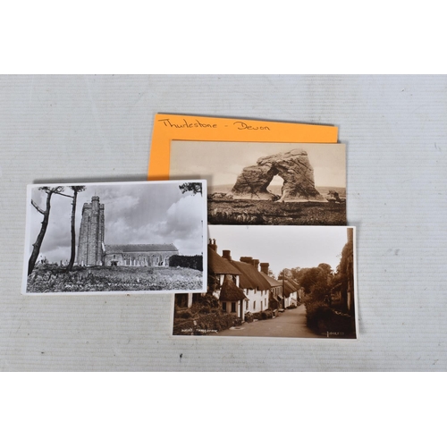 351 - POSTCARDS, a tray containing postcards to various towns and villages in the South-West of England, a... 