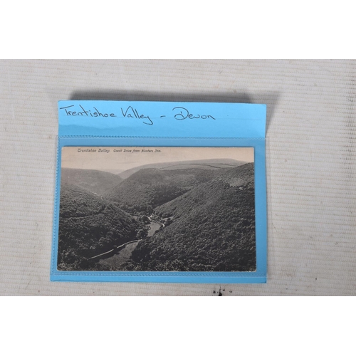 352 - POSTCARDS, a tray containing postcards to various towns and villages in the South-West of England, a... 