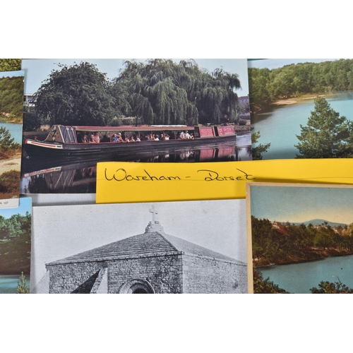 353 - POSTCARDS, a tray containing postcards to various towns and villages in the South-West of England, a... 