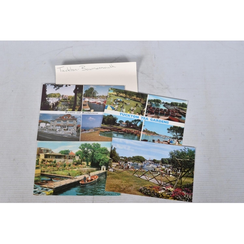 353 - POSTCARDS, a tray containing postcards to various towns and villages in the South-West of England, a... 