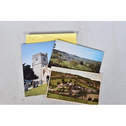 353 - POSTCARDS, a tray containing postcards to various towns and villages in the South-West of England, a... 