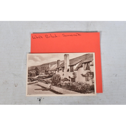 354 - POSTCARDS, a tray containing postcards to various towns and villages in the South-West of England, a... 