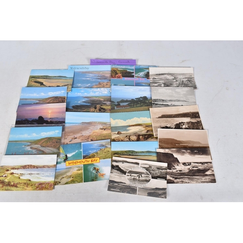 354 - POSTCARDS, a tray containing postcards to various towns and villages in the South-West of England, a... 