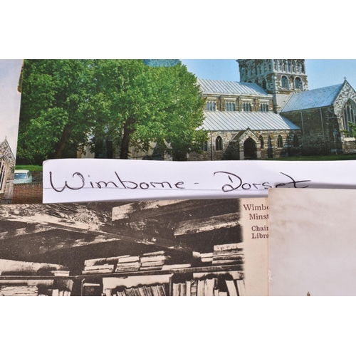 354 - POSTCARDS, a tray containing postcards to various towns and villages in the South-West of England, a... 