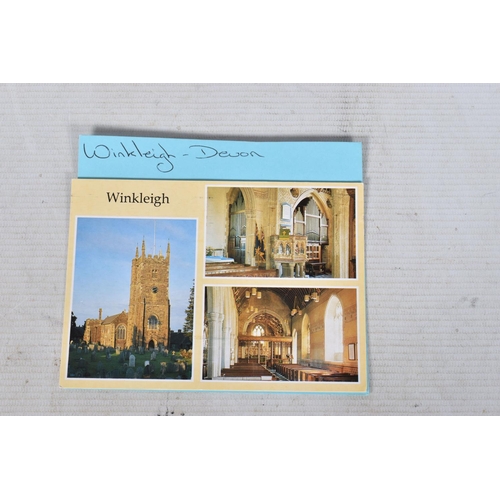 354 - POSTCARDS, a tray containing postcards to various towns and villages in the South-West of England, a... 