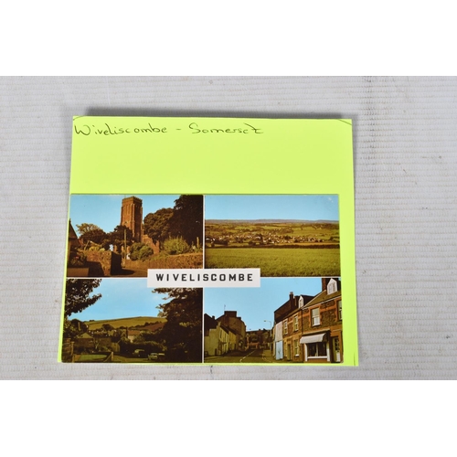 354 - POSTCARDS, a tray containing postcards to various towns and villages in the South-West of England, a... 