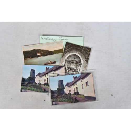 354 - POSTCARDS, a tray containing postcards to various towns and villages in the South-West of England, a... 