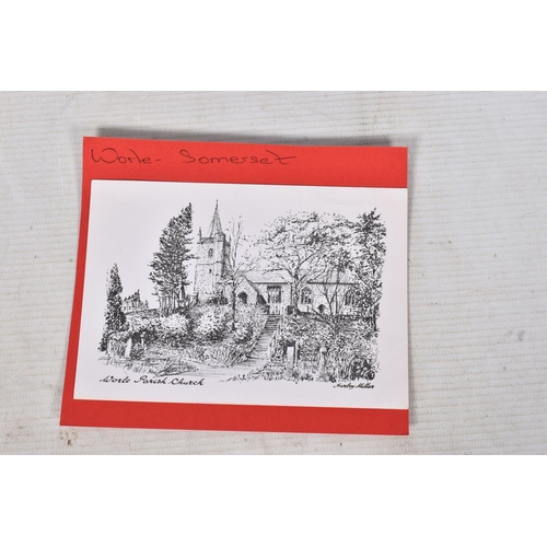 354 - POSTCARDS, a tray containing postcards to various towns and villages in the South-West of England, a... 