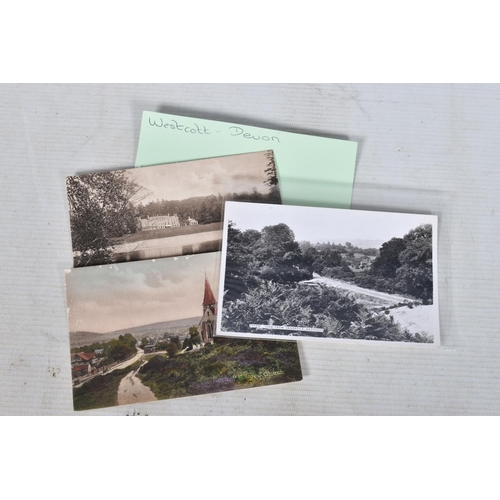 354 - POSTCARDS, a tray containing postcards to various towns and villages in the South-West of England, a... 