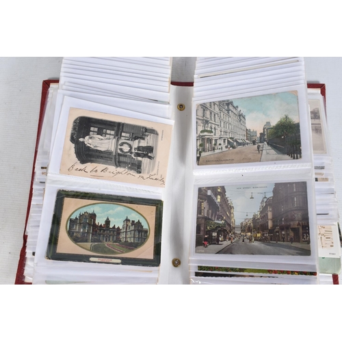 360 - POSTCARDS, Four Albums containing approximately 720* early 20th century and modern Postcards featuri... 