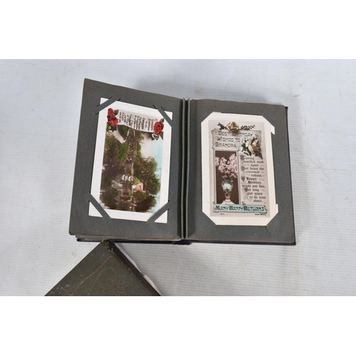 361 - POSTCARDS, Twelve Albums containing approximately 872* early 20th century (Edwardian - 1930's) Greet... 