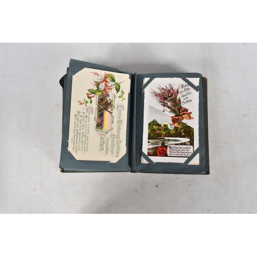 361 - POSTCARDS, Twelve Albums containing approximately 872* early 20th century (Edwardian - 1930's) Greet... 