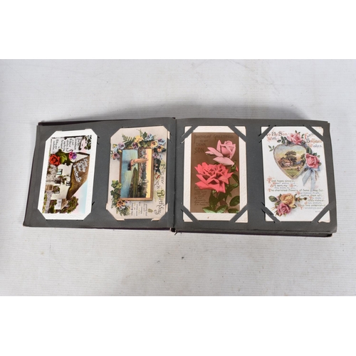 361 - POSTCARDS, Twelve Albums containing approximately 872* early 20th century (Edwardian - 1930's) Greet... 