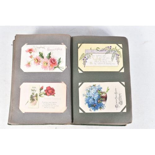 367 - POSTCARDS, Two Albums containing approximately 645* early 20th century (Edwardian - 1920's with exce... 