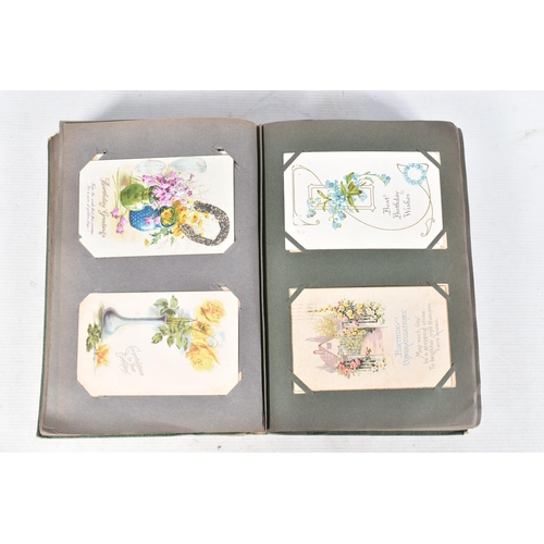 367 - POSTCARDS, Two Albums containing approximately 645* early 20th century (Edwardian - 1920's with exce... 