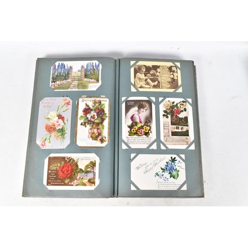 367 - POSTCARDS, Two Albums containing approximately 645* early 20th century (Edwardian - 1920's with exce... 