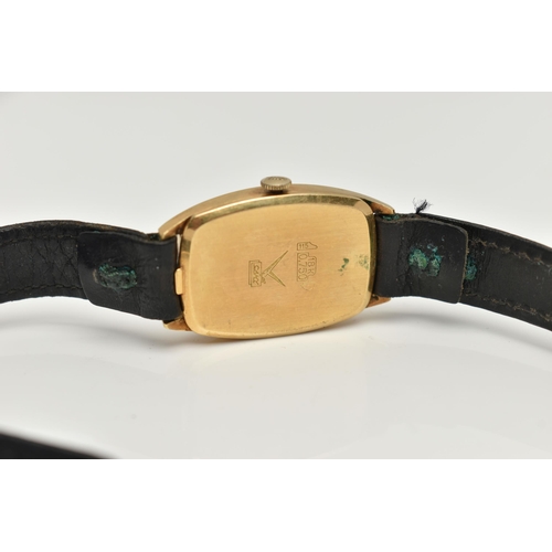 130 - A 'CAMY' WRISTWATCH, hand wound movement, rectangular dial signed 'Camy Geneve', baton markers at th... 