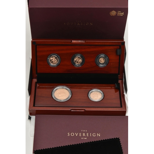 24 - A BOXED ROYAL MINT 'THE SOVEREIGN 2019 FIVE-COIN GOLD PROOF SET'