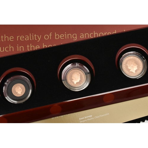 24 - A BOXED ROYAL MINT 'THE SOVEREIGN 2019 FIVE-COIN GOLD PROOF SET'