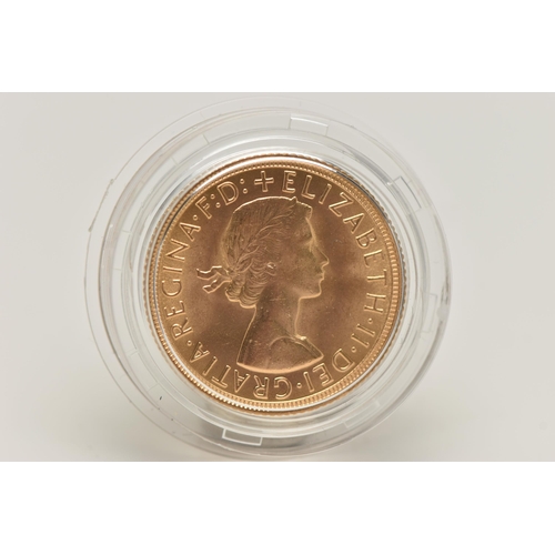 42 - ROYAL MINT FULL GOLD SOVEREIGN COIN QUEEN ELIZABETH II 1959, .916 fine, 7.98 gram, 22.05mm  mintage ... 