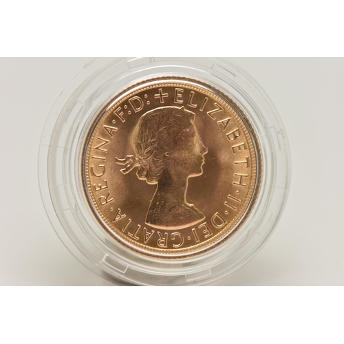 48 - ROYAL MINT FULL GOLD SOVEREIGN COIN QUEEN ELIZABETH II 1967, .916 fine, 7.98 gram, 22.05mm,  mintage... 