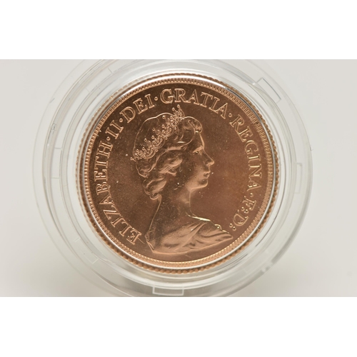 52 - ROYAL MINT FULL GOLD SOVEREIGN COIN QUEEN ELIZABETH II 1978, .916 fine, 7.98 gram, 22.05mm,  mintage... 