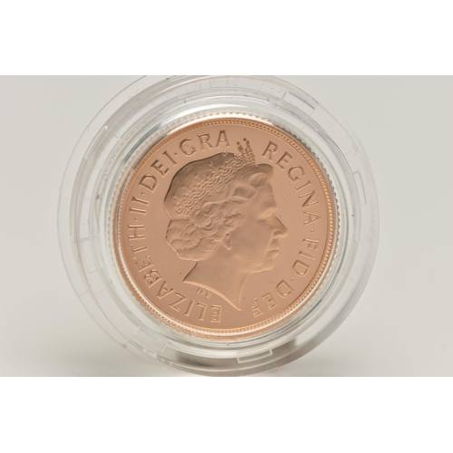 88 - ROYAL MINT FULL GOLD PROOF SOVEREIGN ELIZABETH II 2014, .915 fine, 7.98 gram, 22.05mm, mintage 7.500... 