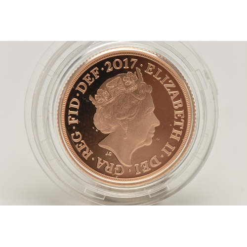 93 - ROYAL MINT 200TH ANNIVERSARY FULL GOLD PROOF SOVEREIGN ELIZABETH II 2017 .915 fine, 7.98 grams, 22.0... 