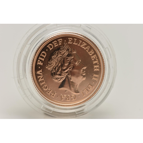 94 - ROYAL MINT BU MINTMARK FULL SOVEREIGN ELIZABETH II 2017, .915 fine, 7.98 grams, 22.05mm, mintage unk... 