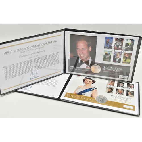 97 - A CARDBOARD BOX OF MAINLY ROYAL MINT ITEMS, to include a Royal Mint 2017 Prince Philip £5 Silver Pro... 